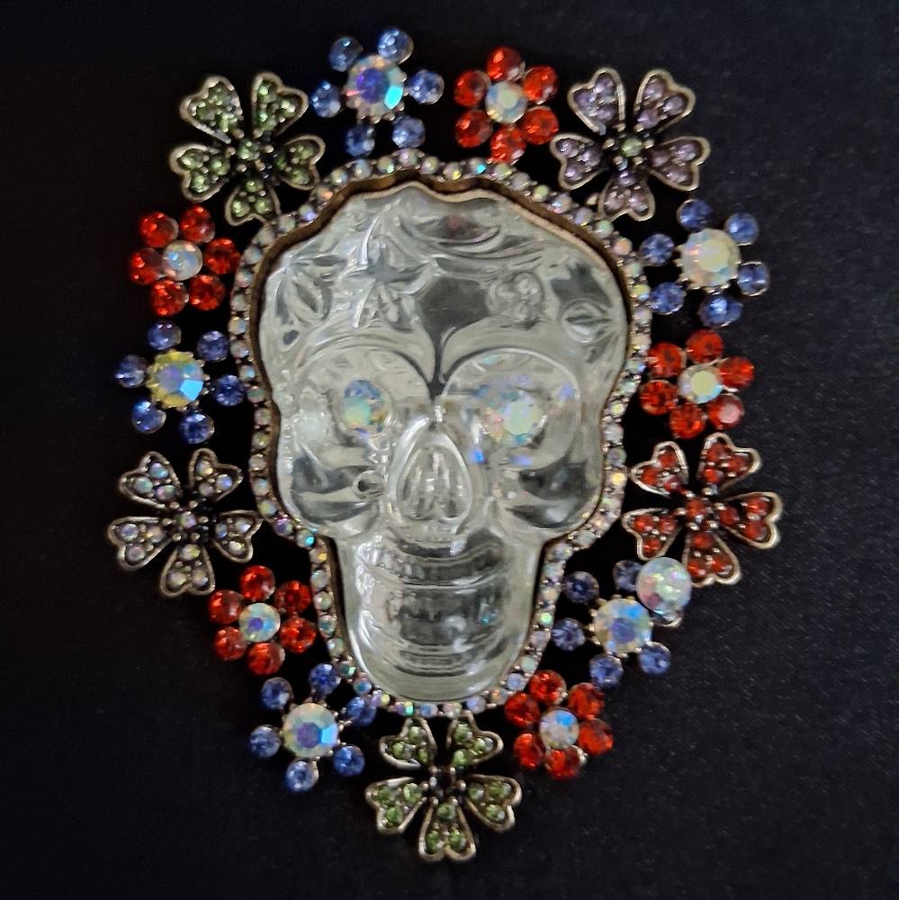 SUGAR SKULL BROOCH - Picture 2 of 3